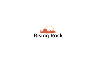 nature landscape rising rock logo