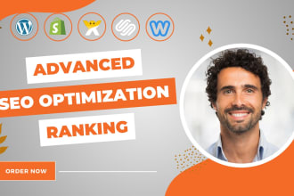 optimize website SEO on wordpress, wix, shopify, squarespace