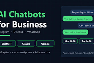 build an ai chatbot for whatsapp telegram or discord