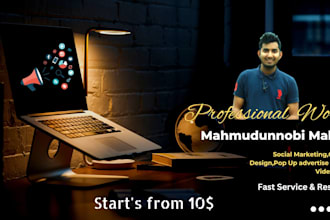 do social marketing design related video editing popup ads