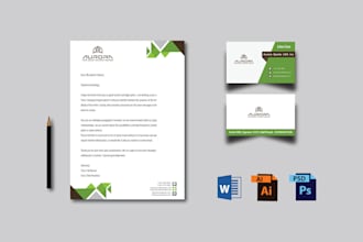 design logo, business cards, letterheads and stationery