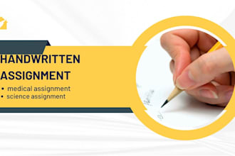 do handwritten assignment  particularly science and medical
