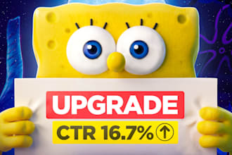 design high CTR youtube thumbnails
