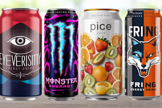 do can, energy drink, beer, beverage, soda, drinks, juice, seltzer label or logo