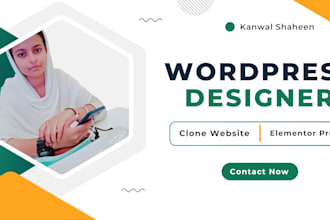 build wordpress website or clone website using elementor pro
