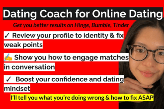 be your dating coach on video call for apps hinge, bumble