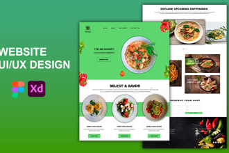 do website ui design, landing page ui design