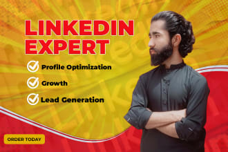optimize your linkedin profile, manage outreach and grow connections as manager