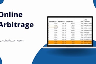 professional amazon online arbitrage lead research services