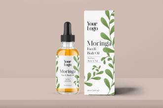 do expert essential oil label, box, and cbd label design