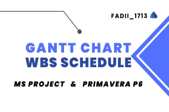 schedule gantt charts and wbs using primavera p6 and ms project
