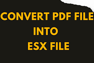 convert pdf file into xactimate esx file