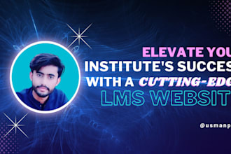 expertly design lms and react websites for institutes