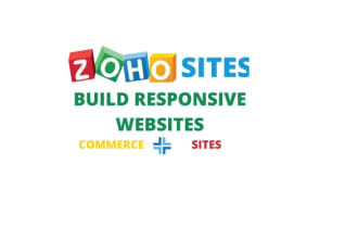 build a responsive zoho sites and zoho commerce for online store