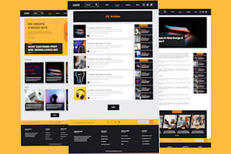 design minimal website landing page UX UI using figma