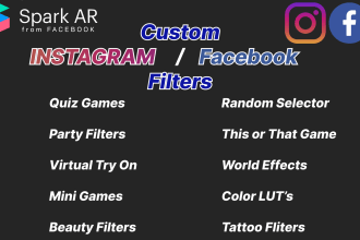 create custom instagram fb ar filter using spark ar