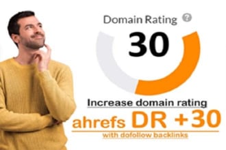 increase domain rating dr 30 plus ahref fast and garantee