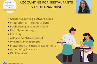 do accounting for restaurants and food franchise
