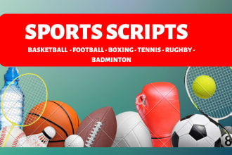 write nba youtube scripts or articles