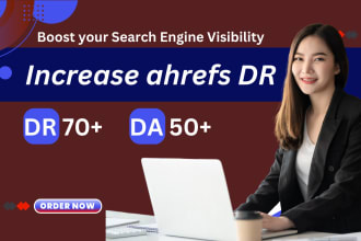increase dr ahrefs domain rating using SEO backlinks