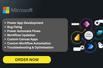 create power apps and power automate flows for your business