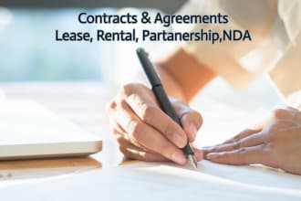legally draft llc operating agreement and contract, nda