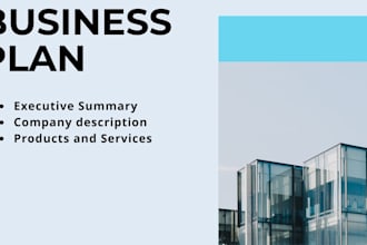 create business plan, financial projections, competitive analysis