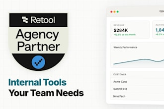 build internal tools with retool