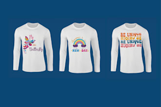 do unique groovy typographic retro svg t shirt designs