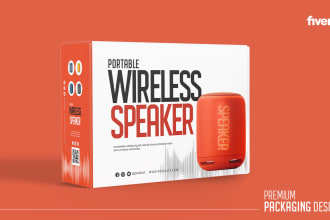 do winning product label, product box packaging design