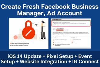 create fresh facebook business manager and ads account