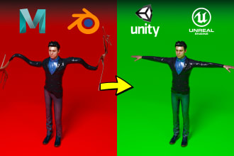 fix any problems or issues in blender, sketchup, unity and unreal engine, etc