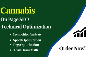 cannabis cbd or marijuana site on page SEO optimization service
