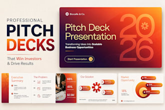 design pitch deck, powerpoint presentation, ppt templates and canva slides