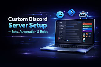 build a professional custom discord server with bots, automation and roles