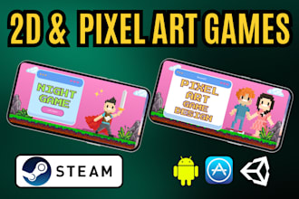 develop unique stylized 2d pixel art games