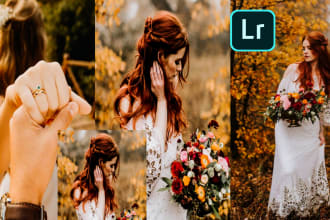 do wedding photo, retouching and lightroom photo editing