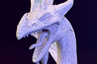 do character retopology, optimize, uv unwrap, your 3d models