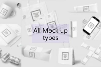 create a stunning 3d mockup of your product book and all types