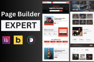 build a wordpress website with oxygen, wp bakery, elementor pro, bricks builder