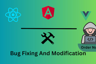 be your  frontend  bug fixer,editor for react,angular ,vue or next applications