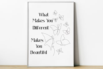 design motivational quotes canvas wall art