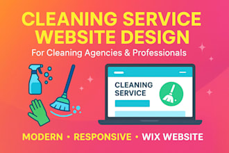 design cleaning service cleaning agency cleaning wix website