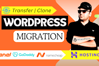 migrate wordpress website or any website migration within 6 hour