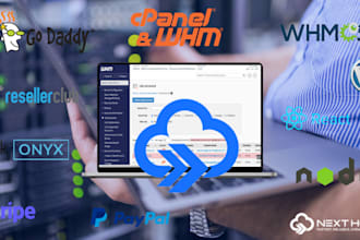 build full web hosting reseller hosting business with whmcs or whm cpanel setup