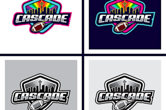 make enhanced football logo design with unlimited revisions
