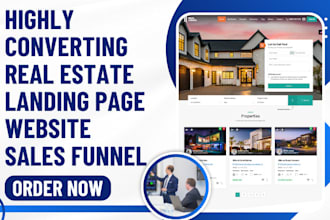 design real estate landing page real estate idx mls website investor lead funnel