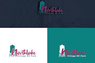 create sophisticated parks resorts logo design