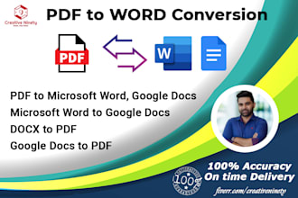 convert PDF to ms word and google docs