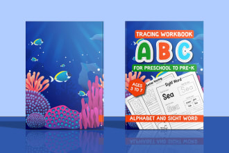 design custom kids activity book, puzzle book, workbook for kids for amazon KDP